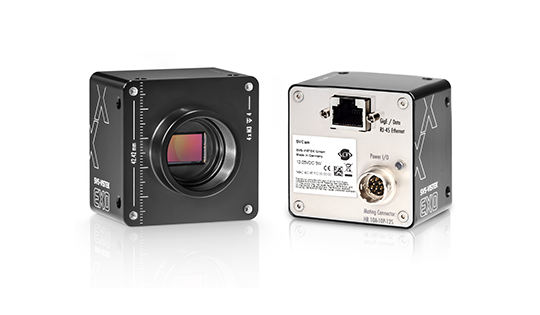 Black, square EXO industrial camera from SVS-Vistek