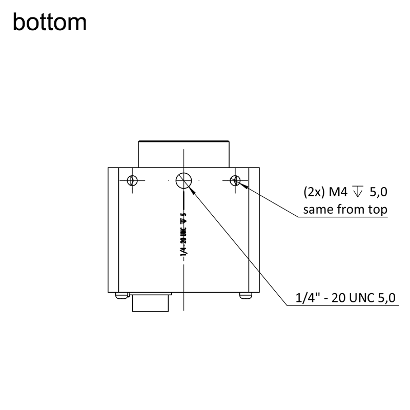 design drawing exo694CU3 bottom (all dimensions in mm)