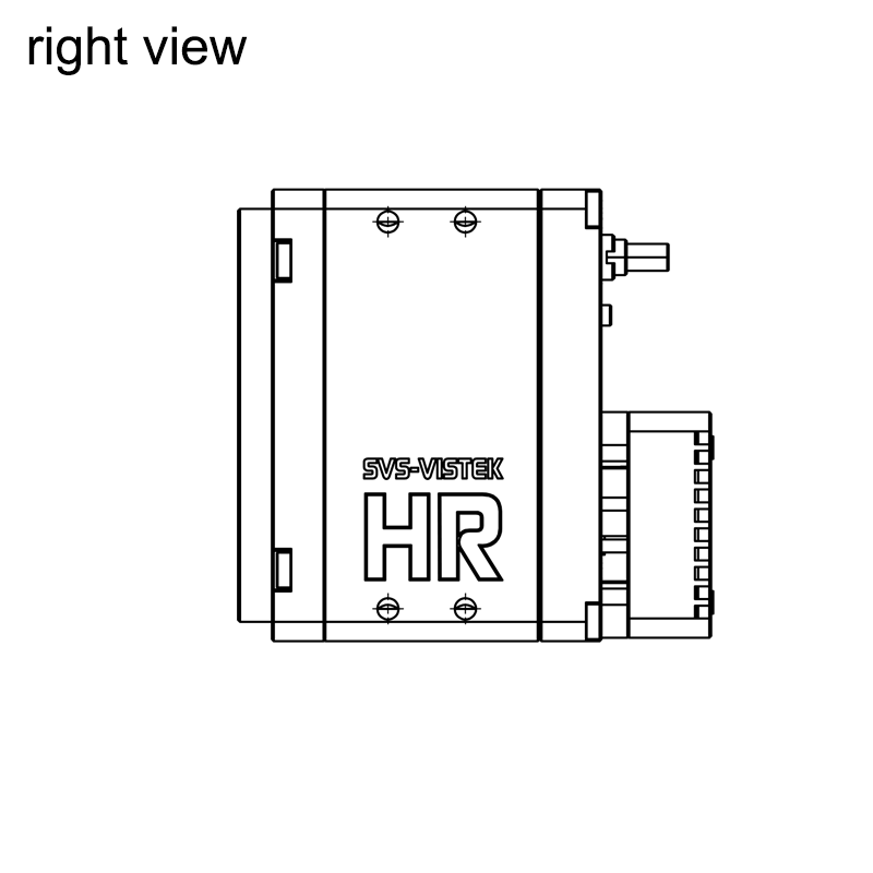 design drawing hr25MCX right (all dimensions in mm)