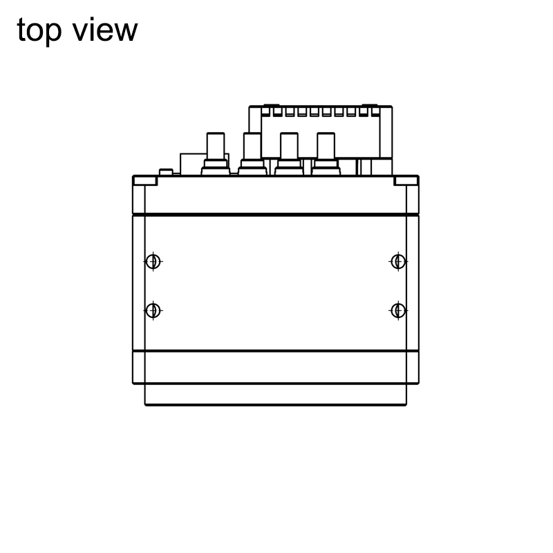 design drawing hr25MCX top (all dimensions in mm)