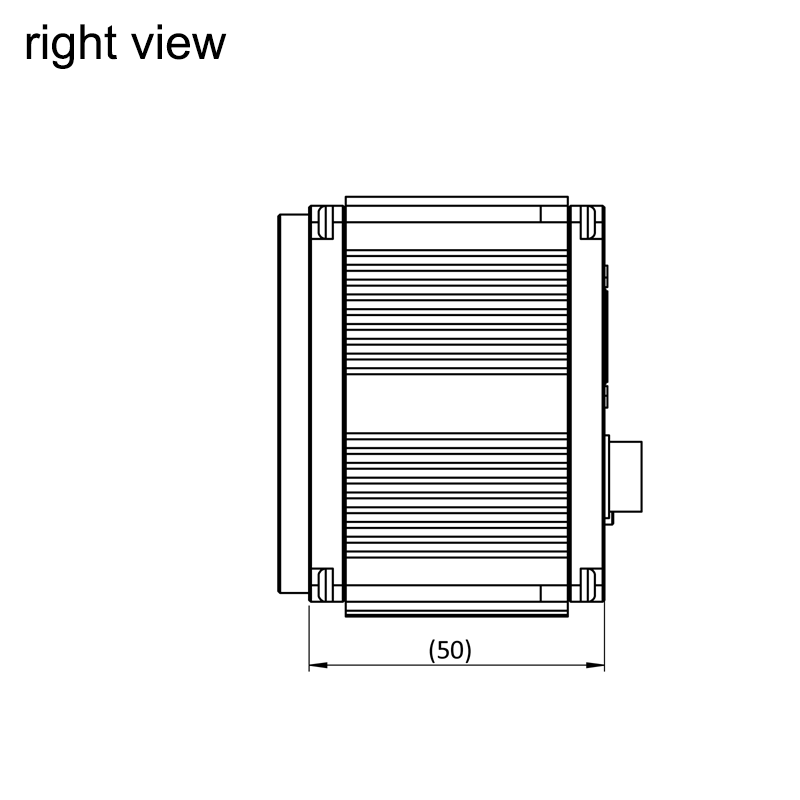 design drawing hr16070MFLGEC right (all dimensions in mm)
